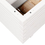 ZNTS Garden Planter White 90x40x49.5 cm Solid Wood Pine 847374