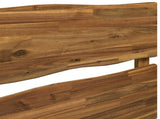 Double Bed Frame with Headboard ROSTOCK Natural 140 x 190 cm 3405480