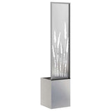 Garden Privacy Screen Sliver 32 x 150 cm Stainless steel 876396