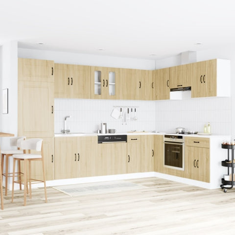 Kitchen Cabinet with Door Kalmar 2 pcs Brown 80 x 46 x 81.5 cm 3315004