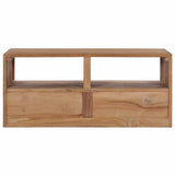 TV Cabinet Natural Wood Colour Solid Teak Wood Medium 282848