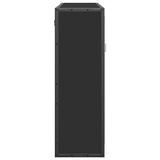 Bathroom Mirror Cabinet Black 65x20x60 cm Engineered Wood 849254