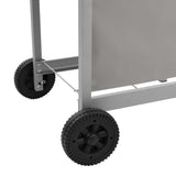Gas BBQ Grill with 4 Burners Silver 48549