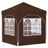 Pop-up Party Tent 192 x 192 x 245 cm Brown 42019841