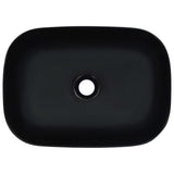 Wash Basin 45.5x32x13 cm Ceramic Black 143916