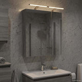 Bathroom Mirror Cabinet Grey Sonoma 60 x 14.5 x 70 cm 889068