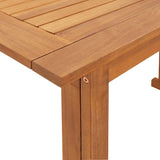 Bistro Table 90x50x75 cm Solid Acacia Wood 44039