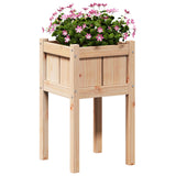 Garden Planter Nature 40 x 40 x 70 cm Solid Pine Wood 8000828