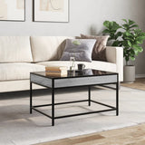 Coffee Table with Infinity LED Grey Sonoma 70x50x41 cm 847685