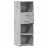 Highboard Concrete Grey 40x42.5x124 cm Engineered Wood 846162