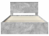 Bed Frame Concerte Grey 100 x 200 cm Solid Pine Wood 3411049