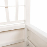 Garden Planter with Trellis White 80x36x140 cm PP 368779