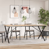 Dining Table Legs X-Frame 160x80x73 cm Steel 357912