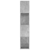 Book Cabinet Room Divider Concrete Grey 80x24x124.5cm Engineered Wood 809138