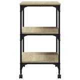 Printer Stand 3-Tier Sonoma Oak 50x41x75 cm Engineered Wood 842287