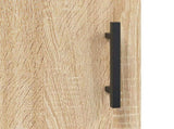 Wall Mounted Cabinet Sonoma Oak 69.5x34x90 cm Engineered Wood 830407