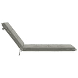 Sunlounger Cushion GEMERT 100% Polyester Grey 190 x 50 x 9 cm 947359