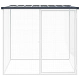 Chicken Cage with Roof Anthracite 103x98x90 cm Galvanised Steel 172337