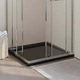 Square ABS Shower Base Tray Black 90x90 cm 148913