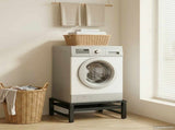 Washing Machine Pedestal Black 62 x 60.5 x 32.5 cm Steel 42022040