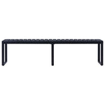 Garden Bench 180 cm PS Board Black 49493
