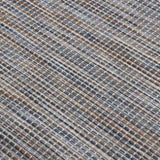 Outdoor Flatweave Rug 160x230 cm Brown and Blue 340818