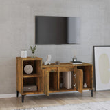 TV Cabinet Smoked Oak 100x35x55 cm Engineered Wood 821185