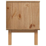 TV Cabinet OTTA Brown and White 113.5x43x57cm Solid Wood Pine 348596