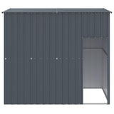 Dog House with Roof Anthracite 214x153x181 cm Galvanised Steel 172371