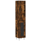Highboard Smoked Oak 34.5x34x180 cm Engineered Wood 3199078