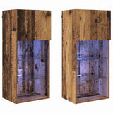 Wall-mounted TV Cabinets 2 pcs Old Wood 40.5 x 30 x 90 cm 882955
