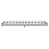 Bed Frame without Mattress Grey Sonoma 100x200 cm Engineered Wood 832163