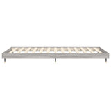 Bed Frame without Mattress Grey Sonoma 90x190 cm Single Engineered Wood 832203