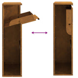Parcel Drop Box Rusty 44 x 22 x 82 cm Weathering Steel 874925