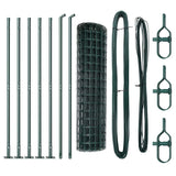 Welded Wire Fence with Concrete Base 10 x 0.8 m 3350878