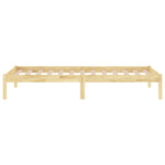 810007 Bed Frame without Mattress Solid Wood 100x200 cm
