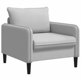 XL Armchair Light Grey Velvet 42043546