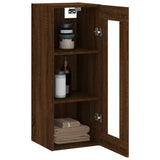 ZNTS Wall Mounted Cabinet Brown Oak 34.5x34x90 cm 828931