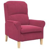 Armchair Wine red 76 x 94 x 102 cm Velvet 42009862