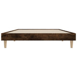 Bed Frame without Mattress Smoked Oak 90x200 cm Engineered Wood 832066