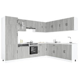 14 Piece Kitchen Cabinet Set Lucca Grey Sonoma Engineered Wood 3314987