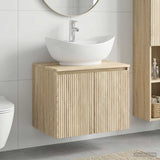Bathroom Furniture Set Sonoma Oak Engineered Wood 3404342