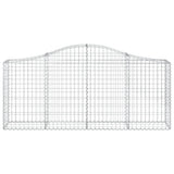 Arched Gabion Baskets 10 pcs 200x30x80/100 cm Galvanised Iron 3145417