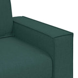 Sofa Dark Green 220 x 78 x 84 cm Fabric 4104995