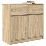 Sideboard with Drawer Sonoma Oak 80x34x76 cm Engineered Wood 861537