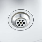 145070 Kitchen Sink with Strainer and Trap Stainless Steel