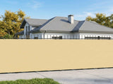 Balcony Privacy Screen 150 x 800 cm Polyester Sand 42036308