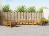 Outdoor Sofa Set 9 pcs Natural Solid Acacia Wood 3368177