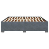 ZNTS Bed Frame without Mattress Dark Grey Super King Velvet 3284665