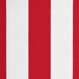 Replacement Fabric for Awning Red and White Stripe 6x3.5 m 367723
